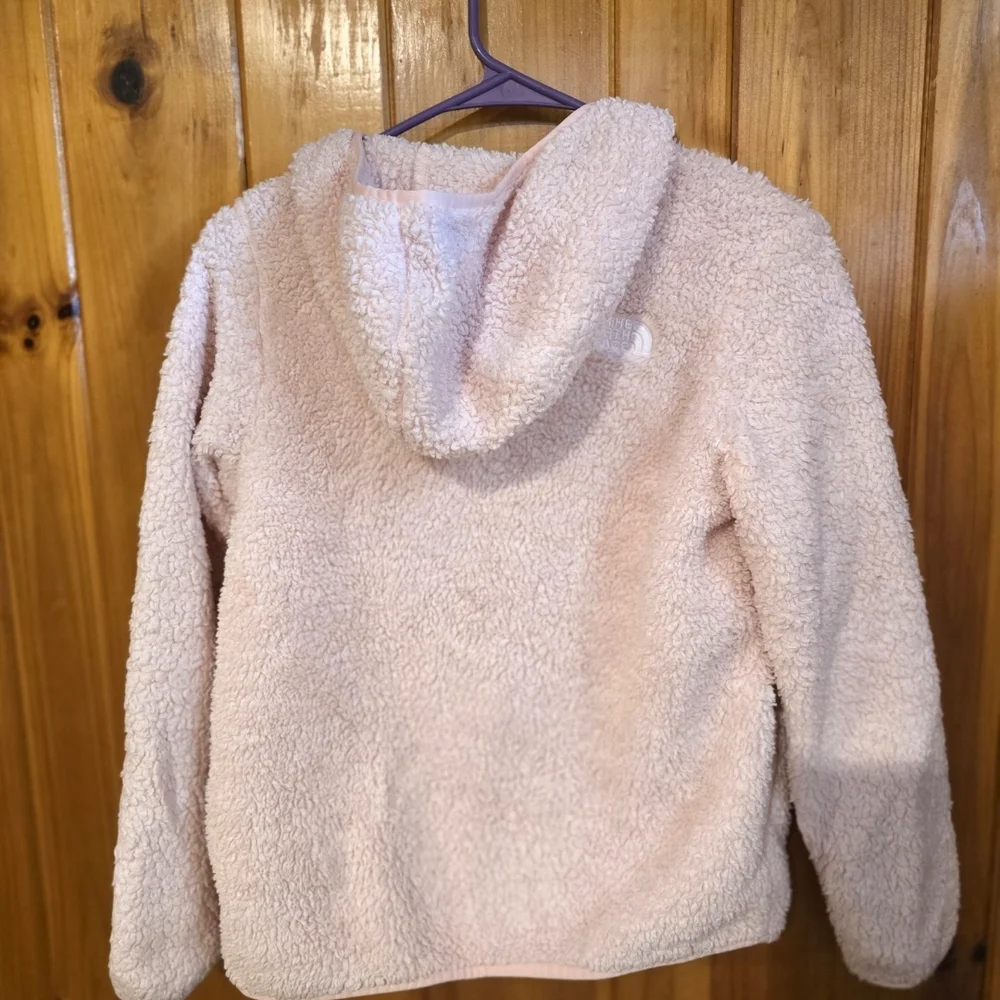 The North Face Soft Pink Fleece Zip Up Jacet - Picture 2 of 4